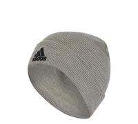 adidas Unisex - Adulto Logo Beanie, Medium Grey Heather/Black, M