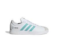 adidas Unisex - Adulto Mercedes - AMG Petronas Formula One Team VL Court Base Shoes, Ftwr White/Semi Mint Rush/Core Black, 46 2/3 EU