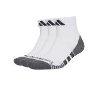 adidas Unisex - Adulto PERFORMANCE CLIMACOOL CUSHIONED QRT 3P, White/Black, 10K-11.5K