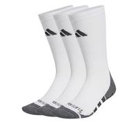 adidas Unisex - Adulto PERFORMANCE GRIP CLIMACOOL CUSHIONED CREW 3P, White/Dark Grey Heather/Black, 45-48