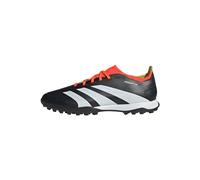 adidas Unisex - Adulto Predator 24 League Low Turf Boots, Core Black / Cloud White / Solar Red, 41 1/3 EU