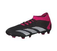 adidas Predator Accuracy.3 Firm Ground Boots, Scarpe da Calcio Unisex-Adulto, Core Black/Cloud White/Shock Pink, 46 2/3 EU