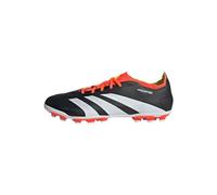 adidas Unisex - Adulto Predator League 2G/3G Artificial Grass Football Boots, Core Black / Cloud White / Solar Red, 42 2/3 EU