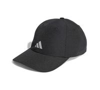 adidas Unisex - Adulto Running Essentials AEROREADY Six-Panel Baseball cap, Black/Matte Silver, L