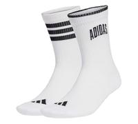 adidas Unisex - Adulto Stadium Socks 2 Pair Pack, white/black/black, 42-45