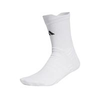 adidas Unisex - Adulto Tennis Cushioned Crew Socks 1 Pair, White/Black, 13-14.5
