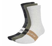 adidas Unisex - Adulto TERREX MULTI 3 PACK SOCK, Black/Olive Strata/White, 34-36