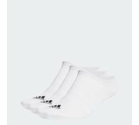 adidas Unisex - Adulto Thin and Light No-Show Socks 3 Pairs, White / Black, 4.5-6