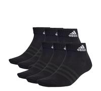 adidas Thin and Light Sportswear Ankle Socks 6 Pairs, Calzini alla Caviglia Unisex - Adulto, Black/White, 48-51