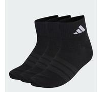 adidas Mixte THIN&LIGHT SPORTSWEAR ANKLE SOCKS 3 PAIR PACK, black/black/white, 4.5-6