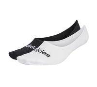 adidas Performance - Think Linear - Confezione da 2 paia di fantasmini bianchi e neri-Bianco 37 1/3-38 2/3