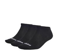 Calzini da tennis Adidas Thin Linear Low-Cut Socks 3P - black/white 37-39