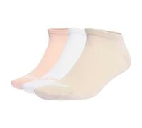 adidas Unisex - Adulto Thin Linear Low-Cut Socks 3 Pairs, wonder alumina/blush pink/white, 45-48