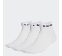 Calzini corti unisex adidas Think Linear Ankle Socks 3 Pairs HT3451 Bianco 40-42