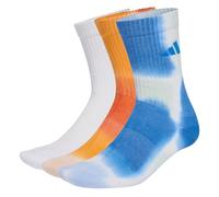 adidas Unisex - Adulto TIE DYE SOCK 3 PAIR PACK, MULTICOLOR/white/ray blue, 37-40