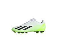 adidas Unisex - Adulto X Crazyfast.4 Flexible Ground Boots, Cloud White/Core Black/Lucid Lemon, 42 2/3 EU