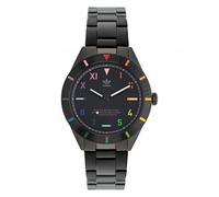 Adidas Unisex-Adults Analogue Quarz Watch with Stainless Steel Strap AOFH22056