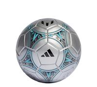 adidas Unisex Ball (Foam Core) Messi Mini, Silver Met./Core Black/Bliss Blue, IA0968, 1