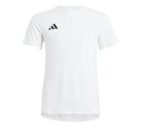 adidas Unisex - Bambini Adizero Team Tee Kids, White/Black, 7-8 Years