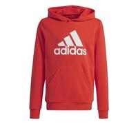 adidas Unisex - Bambini Big Logo Essentials Cotton Hoodie, Bright Red/White, 7-8 Years