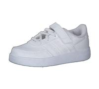 adidas Breaknet Lifestyle Court Elastic Lace And Top Strap Shoes, Scarpe da Tennis, Cloud White/Cloud White/Grey One, 33 EU