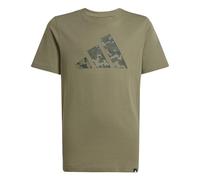 adidas Unisex - Bambini Camo Graphic T-Shirt Junior, Olive Strata, 7-8 Years