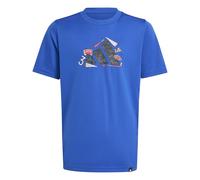 Adidas Unisex - Bambini Climacool Camo Graphic T-Shirt Junior, Team Royal Blue, 9-10 Years