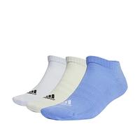 adidas Unisex - Bambini Cushioned Low-Cut 3 Pairs Calzini Invisible/Sneaker, Blue Fusion/Linen Green/Halo Blue