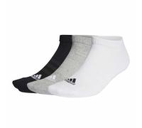 adidas Unisex - Bambini Cushioned Low-Cut 3 Pairs Calzini Invisible/Sneaker, Medium Grey Heather/White/Black