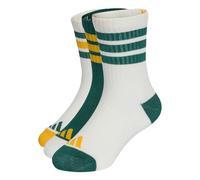 adidas Unisex - Bambini e ragazzi 3Stripes Cushioned Sportswear Crew Socks 3 Pair Pack Socks, off white/collegiate green/off white, 3-4 Years