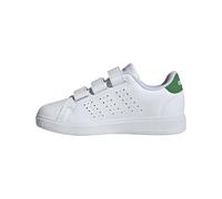 adidas Unisex - Bambini e Ragazzi Advantage Base 2.0 Children Shoes, Cloud White/Cloud White/Green, 28.5 EU