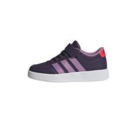 adidas BREAKNET 3.0 Shoes Children, Scarpe Unisex-Bambini, Aurora Plum/preloved Purple/Lucid Red, 35 EU