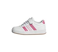 adidas BREAKNET 3.0 Shoes Children, Scarpe Unisex-Bambini, Ftwr White/Pink Fusion/Clear Pink, 33 EU