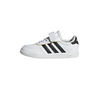 adidas Unisex - Bambini e Ragazzi BREAKNET Sleek Shoes Children, Ftwr White/Core Black/Orange Tint, 35 EU