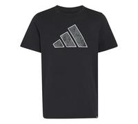 adidas Unisex - Bambini e Ragazzi Camo Graphic Junior Shirt, Black/Grey, 15-16 Years