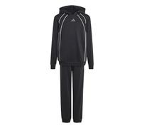 adidas Unisex - Bambini e ragazzi Color Block Track Suit, black/grey six/white, 15-16 Years