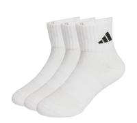 adidas Unisex - Bambini e ragazzi Cushioned Sportswear Ankle Socks 3 Pair Pack, white/white/black, 34-36