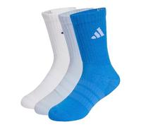 adidas Unisex - Bambini e ragazzi CUSHIONED SPORTSWEAR CREW SOCKS 3 PAIR PACK, Crystal Sky/white/ray blue, 34-36