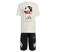 adidas Unisex - Bambini e ragazzi Disney Mickey Mouse Set Track_Suit, off white/black, 7-8 Years