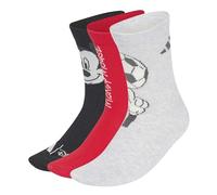 adidas Unisex - Bambini e ragazzi Disney Mickey Mouse Socks Socks, black/pure ruby/light grey heather, XS
