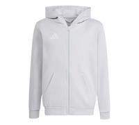 Adidas Entrada 26 Full Zip Sweatshirt Grigio 7-8 Years Bambini