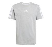 Adidas Mixte Enfant Essentials 3 Stripes T-Shirt, Medium Grey Heather/White, 13-14 Years