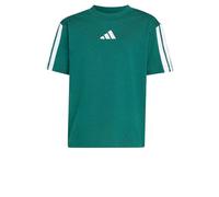 adidas Unisex - Bambini e Ragazzi Essentials 3 Stripes Sleeve Shirt, Collegiate Green/White, 4-5 Years