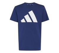 adidas Unisex - Bambini e Ragazzi Essentials Big Logo Shirt, Dark Blue/White, 9-10 Years