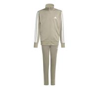 adidas Unisex - Bambini ESSENTIALS CLIMACOOL STRIPES TRACKSUIT, silver pebble/white, 11-12 Years