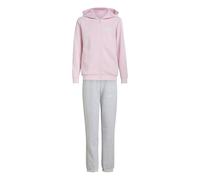 adidas Unisex - Bambini e ragazzi Essentials Linear Track_Suit, clear pink/white/white, 11-12 Years