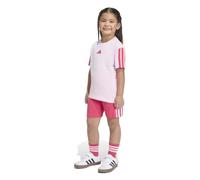 adidas Unisex - Bambini e ragazzi Essentials Small Logo Stripes Set Track_Suit, clear pink/power pink, 6-7 Years