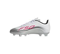adidas F50 Messi Club Firm Multi Ground Football Boots Kids, Scarpe da Calcio Unisex-Bambini, Ftwr White/Lucid Red/Silver Met, 36 EU