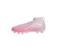 adidas Unisex - Bambini e Ragazzi F50 Sparkfusion League Mid Cut Firm Ground/Artificial Ground Football Boots Kids Shoes, Solar Turbo/Ftwr White/Distilled Pink, 31 EU