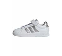 adidas Unisex - Bambini e Ragazzi Grand Court 3.0 Shoes Children, Ftwr White/Silver Met./Silver Met., 32 EU